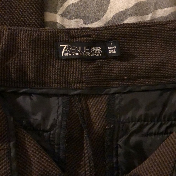 👏New York & Company Brown Tweed Pant 👏 - Picture 3 of 6
